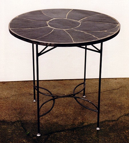 Table ardoise (diam 80 cm)